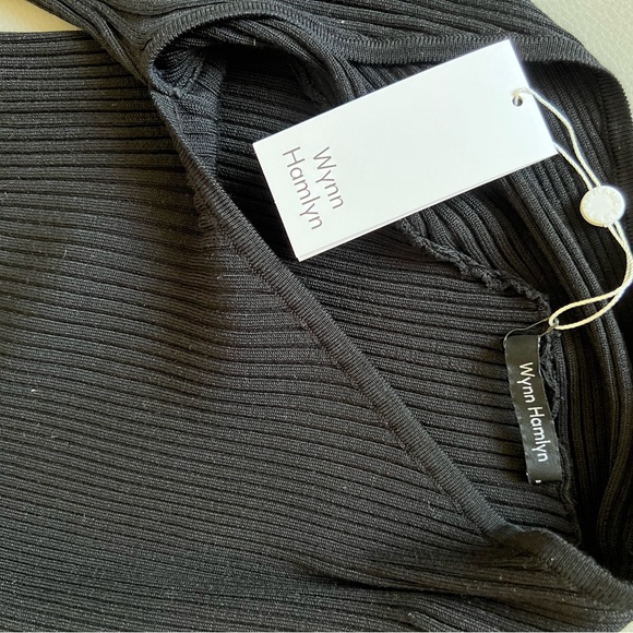 Wynn Hamlyn Black Keyhole Knit Mini Dress - Picture 3 of 3